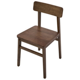 Wyld And Coco Heritage Set Of 2 Dark Brown Rubberwood Dining Chairs - Traditional High Back, Hand-Painted Finish - thumbnail 7