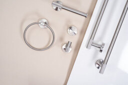 Toilet Paper Holder Rea 6611 Modern Brush Steel - thumbnail 3