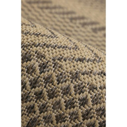 Melrose County Striped Natural Patterned Indoor Non-Slip Medium Area Runner Rug 060/180Cm - thumbnail 2