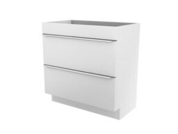 GoodHome Imandra Gloss White Freestanding Bathroom Cabinet (H) 820mm (W) 800mm - thumbnail 1