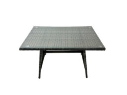 Fimous 11 Seat Poly Rattan Outdoor Patio Oblong Dining Table Corner Sofa Set With 3 Stool 2 Chairs For Backyard Dark Grey Mixed - thumbnail 3