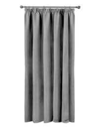 Emma Barclay Cali Blackout Thermal Pencil Pleat Door Curtain, Grey - 46 X 84 Inch Single Panel