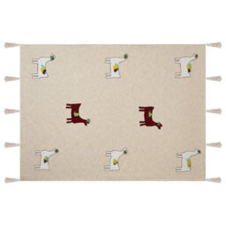 Beliani Blanket Deoghar Cotton 130 X 180 Cm Beige - thumbnail 4