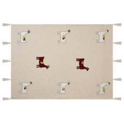 Beliani Blanket Deoghar Cotton 130 X 180 Cm Beige - thumbnail 5