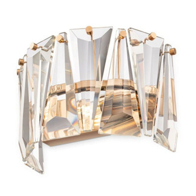 Luminosa Lighting Luminosa Modern Puntes Gold Wall Lamp