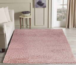 Modern Extra Large Small Soft 5Cm Shaggy Non Slip Bedroom Living Room Carpet Runner Area Rug - Baby Pink 80 X 150 Cm - thumbnail 2