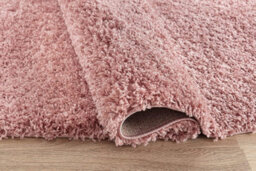 Modern Extra Large Small Soft 5Cm Shaggy Non Slip Bedroom Living Room Carpet Runner Area Rug - Baby Pink 80 X 150 Cm - thumbnail 3