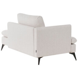Beliani Left-Hand Chaise Longue Sievoz Fabric Light Beige - thumbnail 6