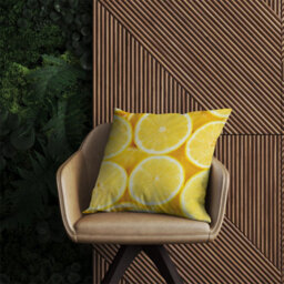 Warren Reed Designer Vibrant Lemons Outdoor Cushion 45Cm X 45Cm - thumbnail 2
