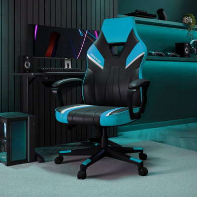 X Rocker Tempest Ergonomic Pc Office Gaming Chair - Neon Blue - image 1
