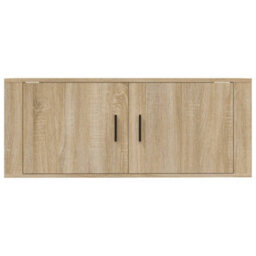 Berkfield Classic Wall Mounted Tv Cabinet Sonoma Oak 100X34.5X40 Cm - thumbnail 6