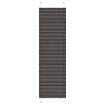 Berkfield Pleated Blind Black 60X200 Cm Fabric Width 59.4 Cm Polyester - image 1