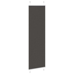 Berkfield Pleated Blind Black 60X200 Cm Fabric Width 59.4 Cm Polyester - thumbnail 3