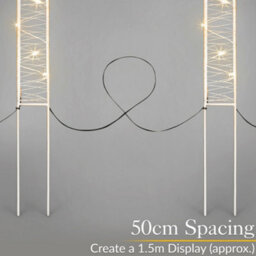 Christow Christmas 4 Led Candy Cane Path Light Decoration - thumbnail 5