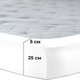 Aspire Homeware White Fitted Sheet-(25Cm) Deep Hotel Quality -Breathable Fitted Bed Sheets Double (L)190Cm X (W)137Cm - thumbnail 6