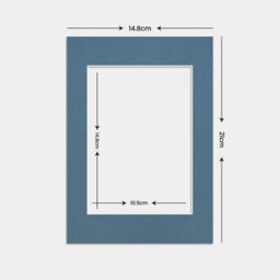Ak Frames A5 Pompadour Picture Mounts To Fit A6 Aperture Size - Mount Board Only (No Frame Included) - thumbnail 3