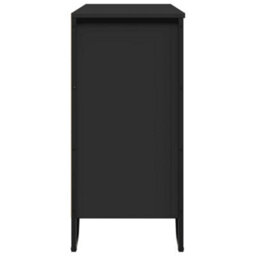 Berkfield Sideboard Black 91X35.5X74.5 Cm Engineered Wood - thumbnail 5