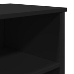 Berkfield Sideboard Black 91X35.5X74.5 Cm Engineered Wood - thumbnail 7