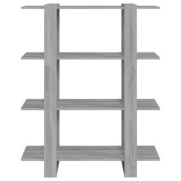 Berkfield Book Cabinet/room Divider Grey Sonoma 100X30X123.5 Cm - thumbnail 3