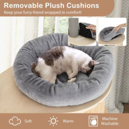 Costway Floor To Ceiling Cat Tree 6-Tier Cat Climbing Tower With Cat Condo - thumbnail 9