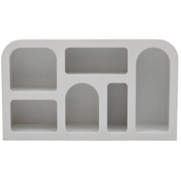 Wyld Haus Atlanta Large White Abstract Tv Sideboard With Open Storage 1300X750X380mm - thumbnail 2