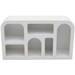 Wyld Haus Atlanta Large White Abstract Tv Sideboard With Open Storage 1300X750X380mm - thumbnail 3