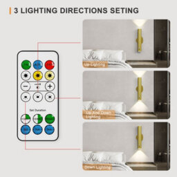 Harper Living 2 Packs Battery Operated Wall Lights With Motion Sensor, Rechargeable Wall Lamp Indoor, Led Wall Sconce Lights, Gold - thumbnail 5