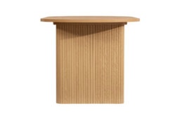 Brown Oval Fluted Dining Table Axel Birlea - thumbnail 7