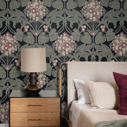 Galerie Arts And Crafts Green Patterned Wallpaper - thumbnail 3