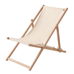 Midocean Honopu Wood Folding Chair Beige (One Size) - thumbnail 1