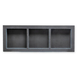 Thermopanel Tileable Shower Niche with Flange - 12 x 12 Inches (3 Shelves) - thumbnail 1