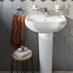 GoodHome Ormara Silver Chrome Effect Wall-Mounted Toothbrush Holder - thumbnail 2