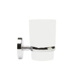 GoodHome Ormara Silver Chrome Effect Wall-Mounted Toothbrush Holder - thumbnail 5