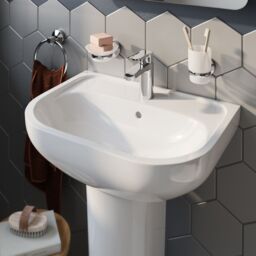 GoodHome Ormara Silver Chrome Effect Wall-Mounted Toothbrush Holder - thumbnail 3