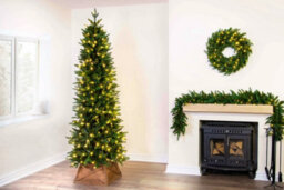 Christmas Tree World The 6Ft/180Cm Pre-Lit Ultra Slim Mixed Pine Tree - thumbnail 9