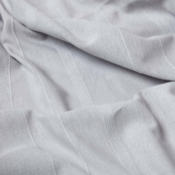Homescapes Cotton Rajput Ribbed Silver Grey Throw, 150 X 200 Cm - thumbnail 4