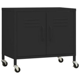 Vidaxl Storage Cabinet Black 60X35X56 Cm Steel - thumbnail 2