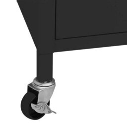 Vidaxl Storage Cabinet Black 60X35X56 Cm Steel - thumbnail 8