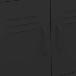 Vidaxl Storage Cabinet Black 60X35X56 Cm Steel - thumbnail 7