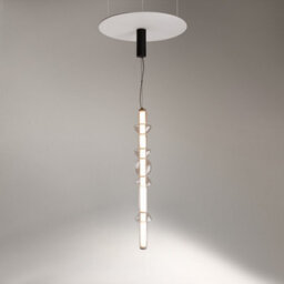 Luminosa Lighting Luminosa Cosmo Modern Bar Pendant Ceiling Light Black 3000K 4800Lm Glass Shade - thumbnail 4