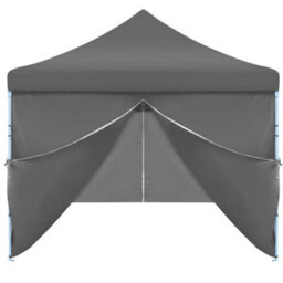 Berkfield Folding Pop-Up Party Tent With 8 Sidewalls 3X9 M Anthracite - thumbnail 6