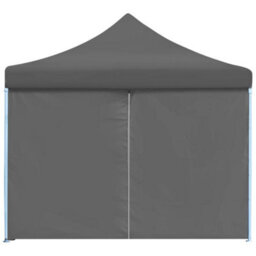 Berkfield Folding Pop-Up Party Tent With 8 Sidewalls 3X9 M Anthracite - thumbnail 4