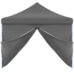 Berkfield Folding Pop-Up Party Tent With 8 Sidewalls 3X9 M Anthracite - thumbnail 5