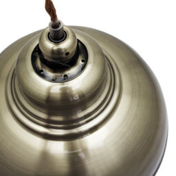 Long Life Lamps Company Industrial Vintage Ceiling Pendant Light Antique Brass Shade M003 - thumbnail 5
