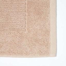 Homescapes Imperial Plain Cotton Stone Beige Bath Mat - thumbnail 2