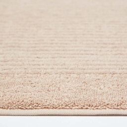 Homescapes Imperial Plain Cotton Stone Beige Bath Mat - thumbnail 3