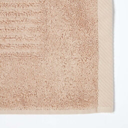 Homescapes Imperial Plain Cotton Stone Beige Bath Mat - thumbnail 4