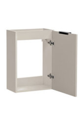 Impact Furniture Bathroom Vanity Unit 400mm Beige Wall Sink Cabinet Cloakroom Basin Slimline Fluted Cashmere Modern Small Unit With Sink Adel - thumbnail 8
