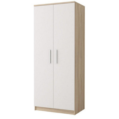 Arte Warm Oak Sonoma Hinged Wardrobe H1930mm W800mm D500mm - Natural Elegance For Cosy Bedrooms - image 1