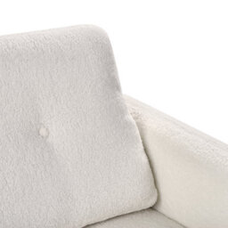 Beliani Sofa 3 Seater Tuve Boucle White - thumbnail 8